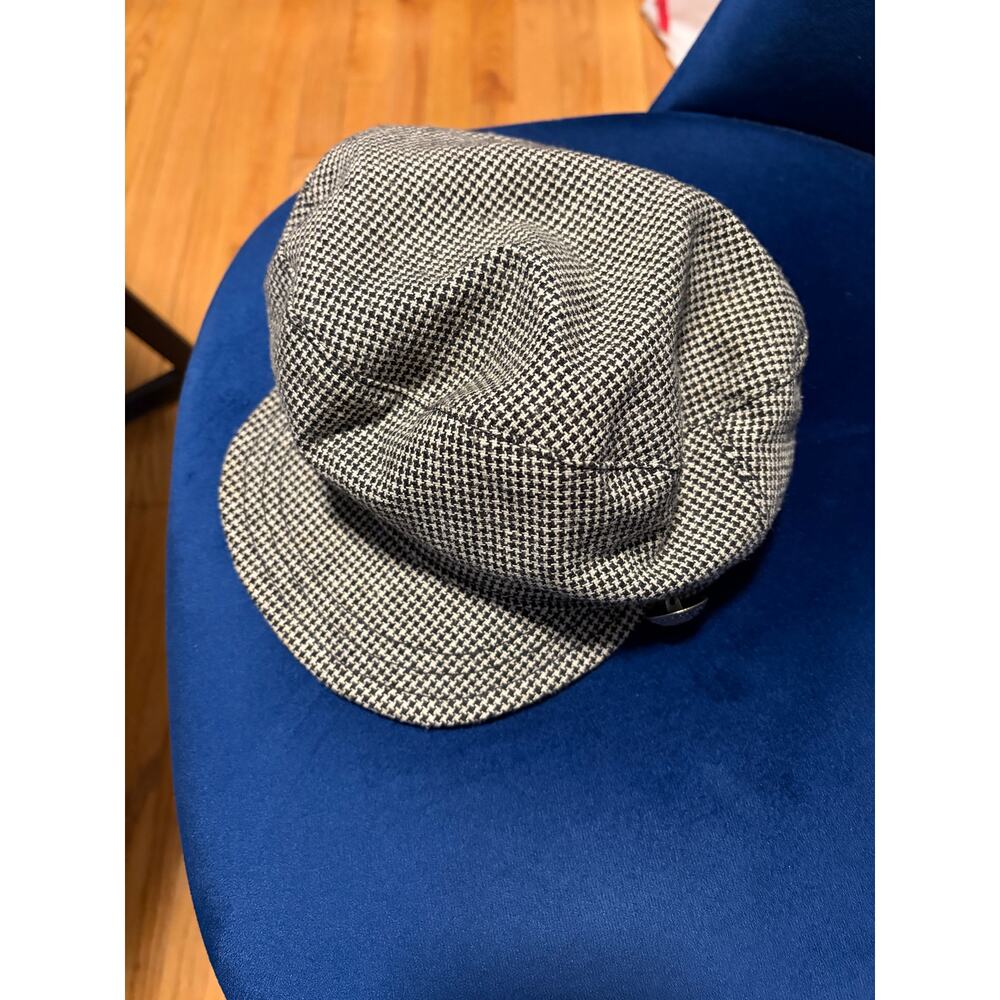 London fog Y2K Houndstooth retro newsboy womens hat small/medium